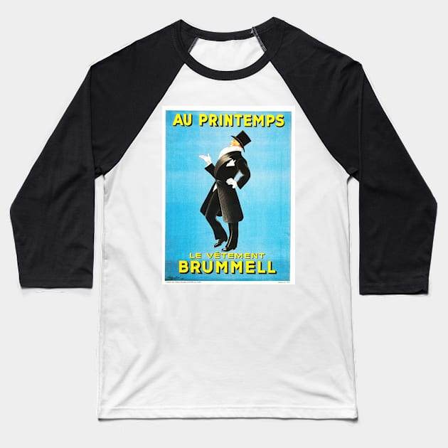 AU PRINTEMPS BRUMMELL French Department Store Art Deco by Leonetto Cappiello 1931 Baseball T-Shirt by vintageposters